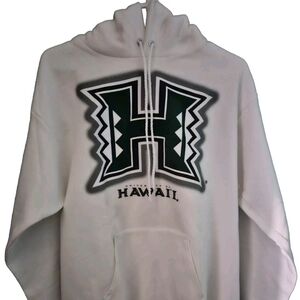 University of Hawaii White Unisex Pullover Hoody